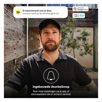 Yale Keypad voor slim deurslot | Yale Home (Deurbelknop, 10 Vingerafdrukken, IP55) A000493031 K010810031 - 5