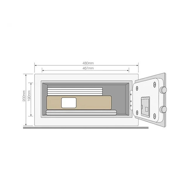Yale Laptopkluis | Yale | 35 x 48 x 20 cm (Elektronisch, SKG**) A000391706 K170404707 - 3