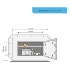 Yale Muurkluis | Yale | 15 x 36 x 23 cm (Mechanisch) A000398553 K170404719 - 3