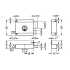 Yale Oplegslot | Yale (DIN rechts, Staal) 7225122 K010809881 - 2