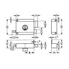 Yale Oplegslot | Yale (DIN rechts, Staal, Losse buitencilinder) 7225108 K010809879 - 3