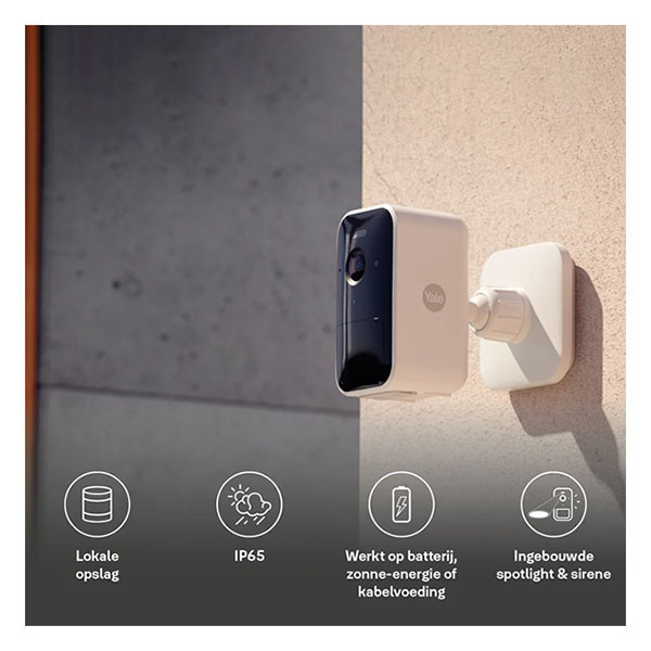 Yale Slimme beveiligingscamera | Yale Home (Full HD, Nachtzicht, Bewegingsdetectie, Gespreksfunctie, 2.4 GHz, Buiten) A000460921 K010810007 - 4