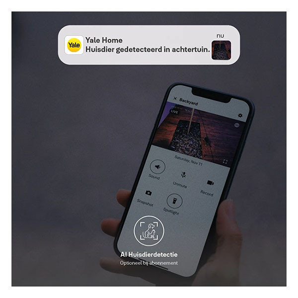 Yale Slimme beveiligingscamera | Yale Home (Full HD, Nachtzicht, Bewegingsdetectie, Gespreksfunctie, 2.4 GHz, Buiten) A000460921 K010810007 - 7