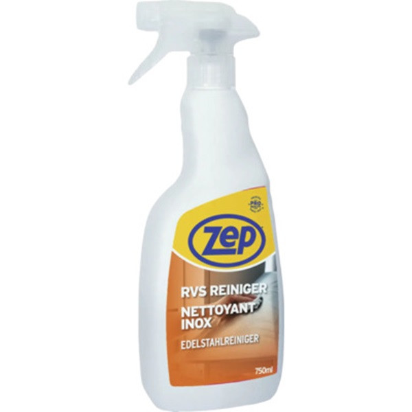 Zep RVS reiniger | Zep | 750 ml (Gebruiksklare formule, Voor roestvrij stalen oppervlakken) 0750ZEPCOM69 K170405217 - 1
