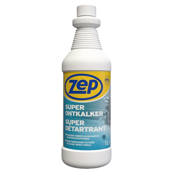 Zep Super ontkalker | Zep | 1 liter (Voor keuken, badkamer en toilet) 21.380.38 K010809370 - 1