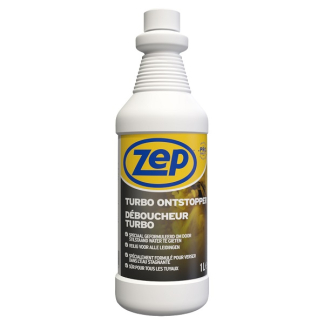 Zep Turbo ontstopper | Zep | 1 liter (Universele ontstopper, Voor keuken en badkamer) 21.380.35 K010809369 - 