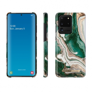 iDeal of Sweden Samsung Galaxy S20 Ultra hoesje | iDeal of Sweden | Golden Jade Marble (Hardcase) IOSIDFCAW18-S11P-98 K010223257 - 