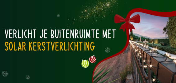 Verlicht je buitenruimte met solar kerstverlichting