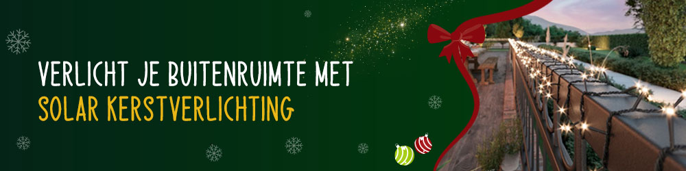 Verlicht je buitenruimte met solar kerstverlichting