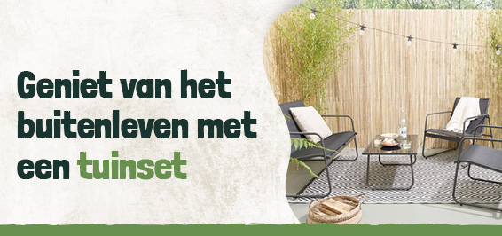 Geniet volop van het buitenleven met een tuinset