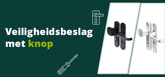 Veiligheidsbeslag met knop