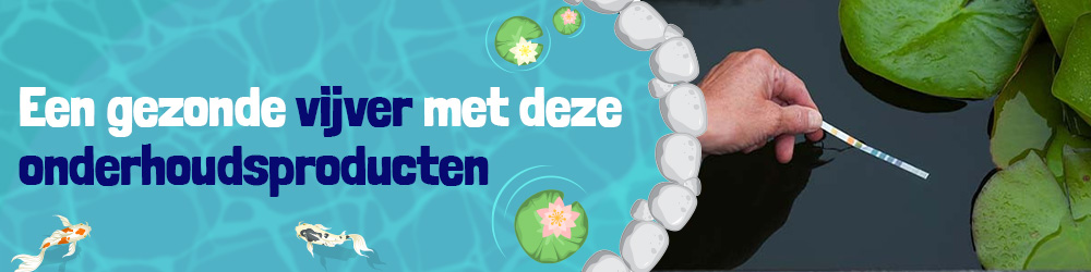 Een gezonde vijver met deze vijverwater onderhoudsproducten