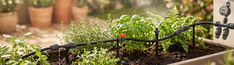 Onkruid voorkomen met drainage en bewatering