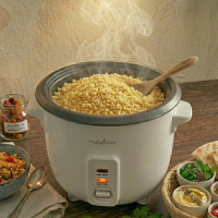Granen als couscous in rijstkoker