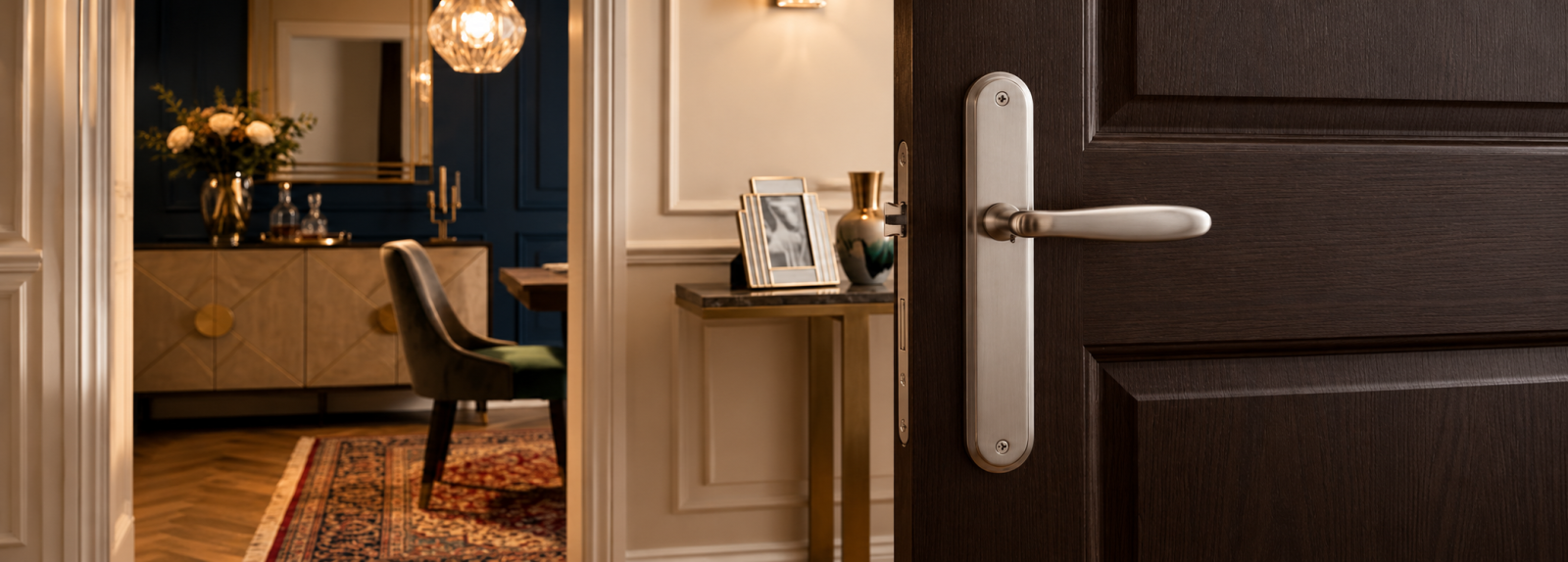 Deurbeslag voor een art deco interieur