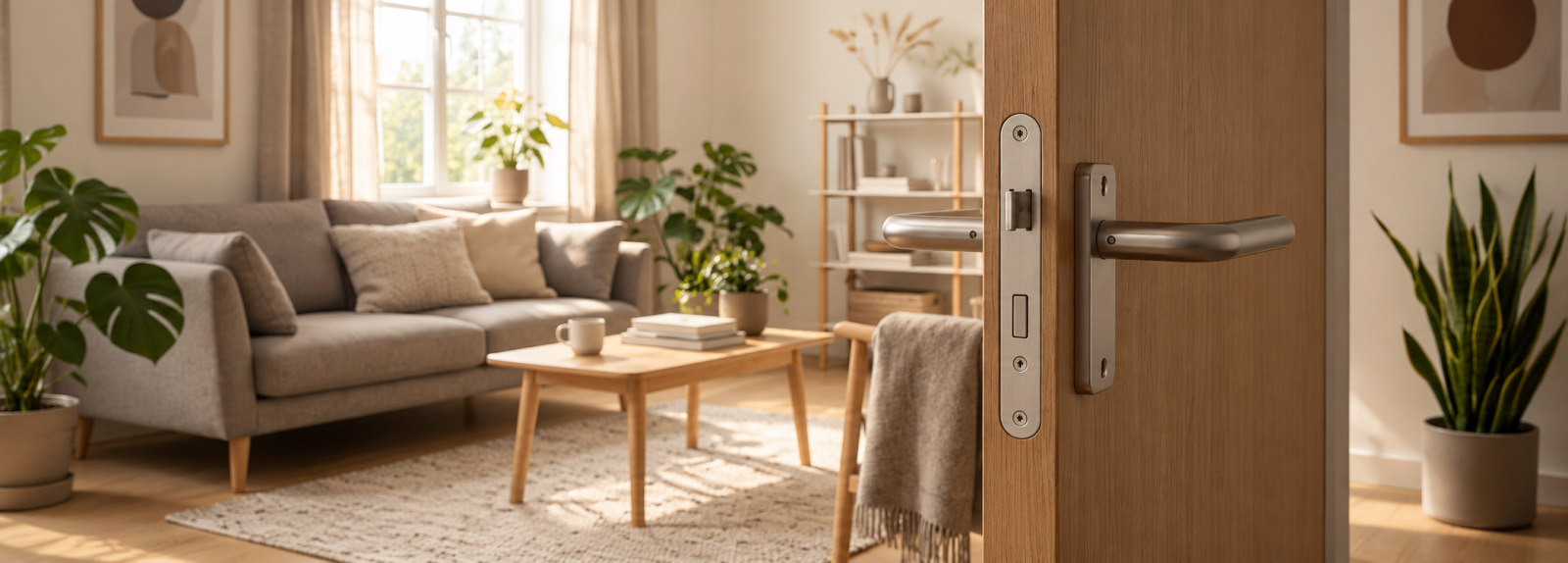 Deurbeslag voor Scandinavisch interieur