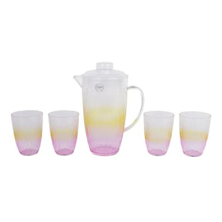 Kunstsrof waterkan set voor de Paasbrunch