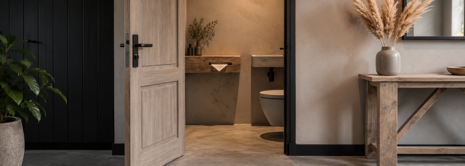 Deurbeslag voor een landelijk interieur