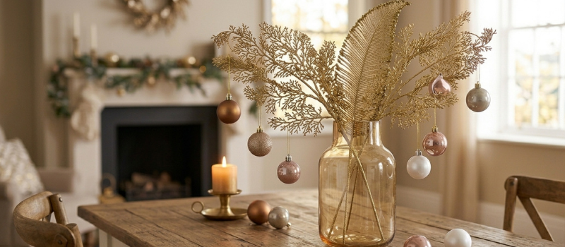 In een kleine woning kerst vieren: kersttakken