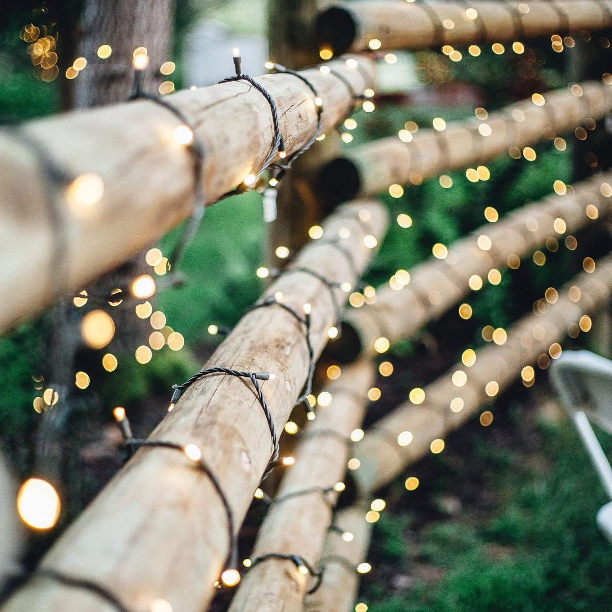koppelbare kerstverlichting om je schutting