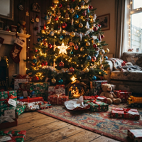 Kerst op ooghoogte kind
