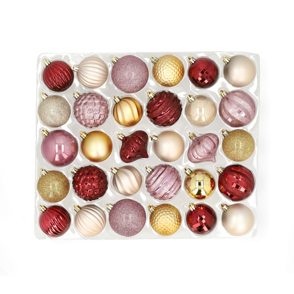 Kerstballenset, 30 stuks