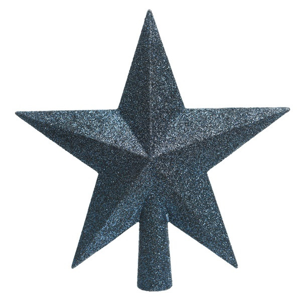 Blauwe kerstboomversiering