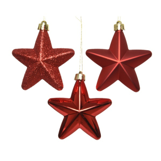 Rode kerstboomversiering