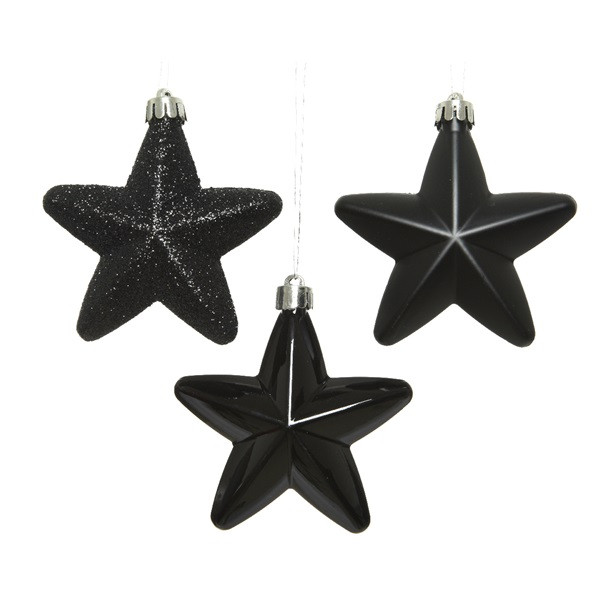 Zwarte kerstboomversiering