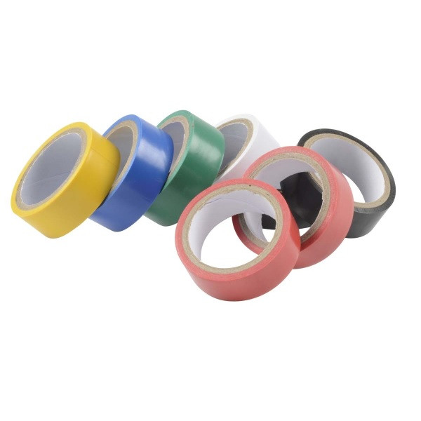 Isolatietape in 6 kleuren, 8 stuks