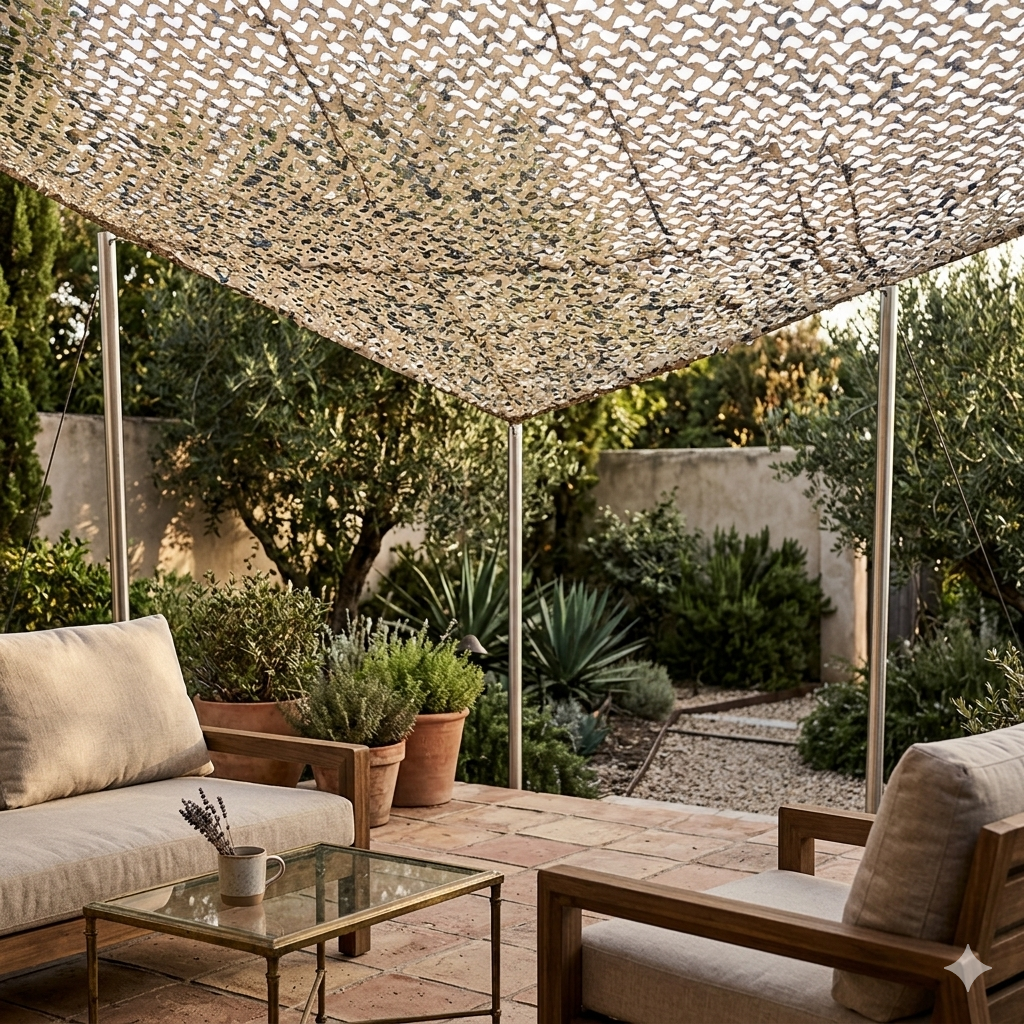 Camouflage schaduwdoek