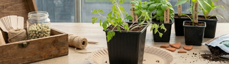 Zaailingen verpotten