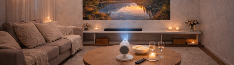 Beamer set-up voor Valentijnsdag