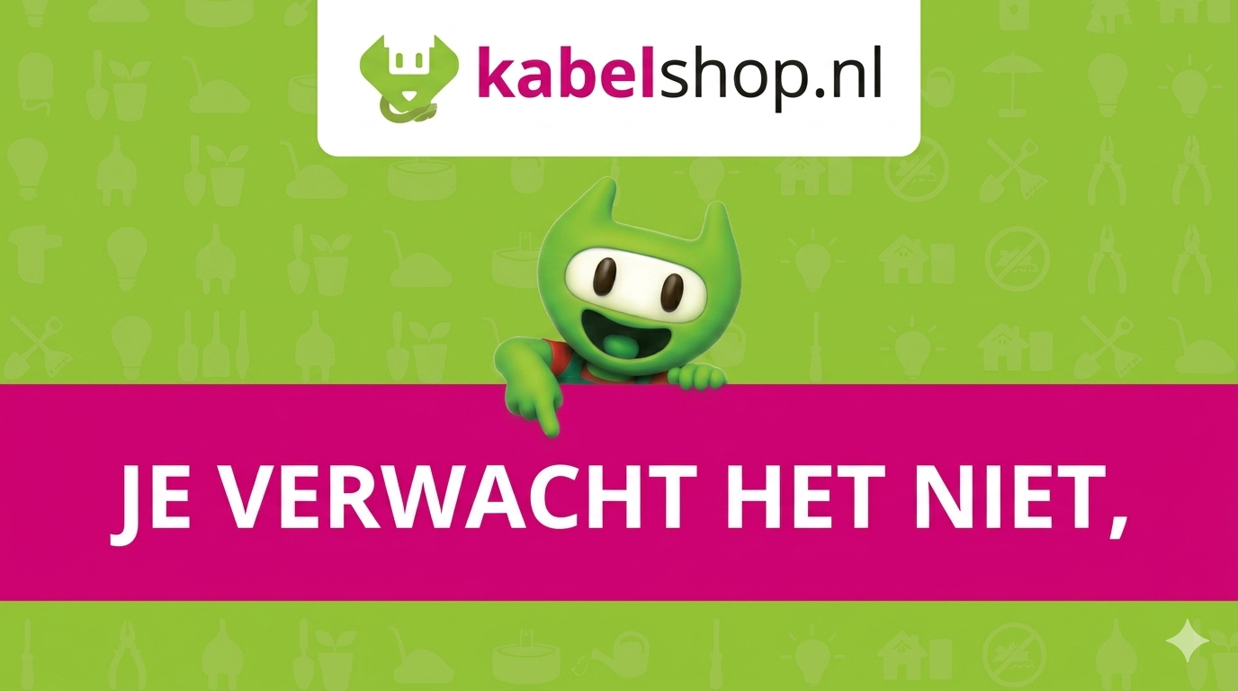 Bekijk ons Kabelshop assoritmentsboek 2026 | Je verwacht het niet, we hebben het wel