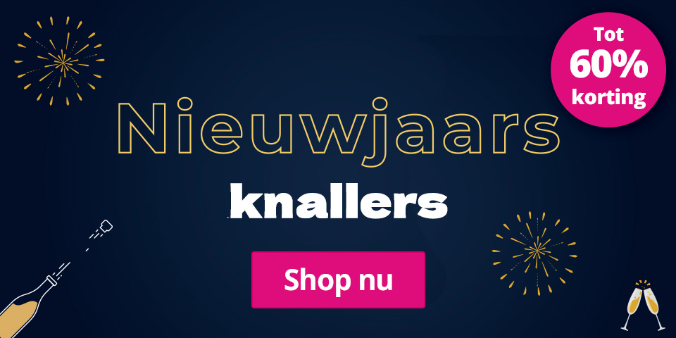 Nieuwjaarsknallers met hoge korting