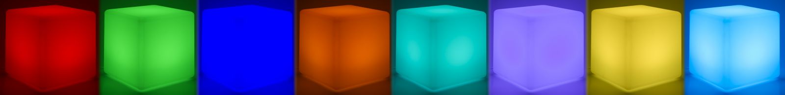 LED kubus in prachtige kleuren