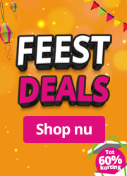 Feestdeals tot 60% korting