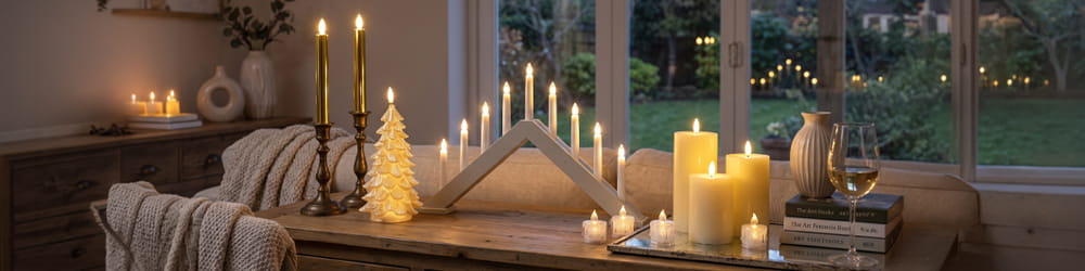 Sfeer in huis met kaarsen