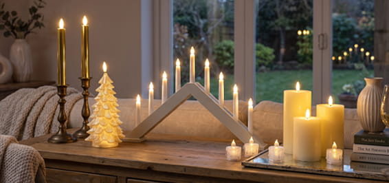 Sfeer in huis met kaarsen
