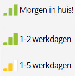Verwachte levertijd