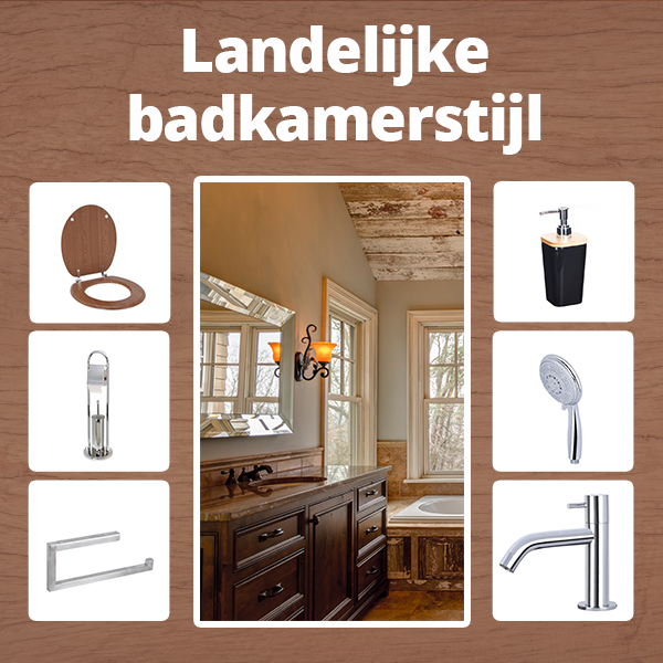 Landelijke badkamerstijl | Kabelshop.nl